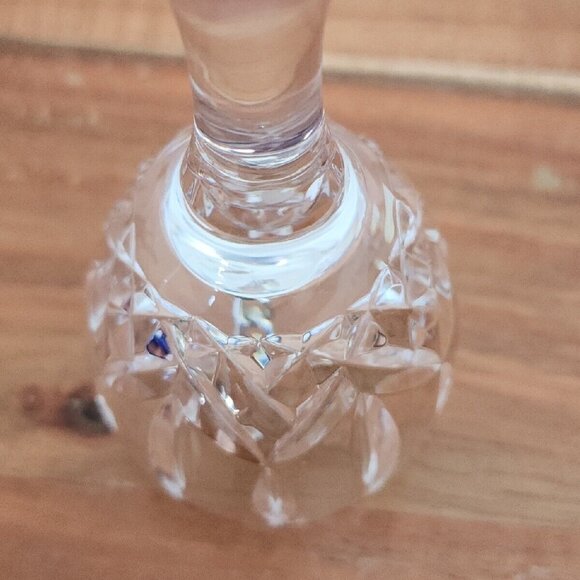 Tyrone Lead Crystal Miniature Bell 4" blown glass handcut Ireland signed - Picture 12 of 14